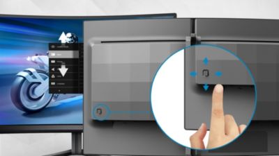 EasySelect-Menütaste für schnellen Zugriff auf das Bildschirmmenü