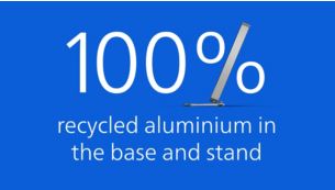Base et socle en aluminium 100&nbsp;% recycl&eacute;
