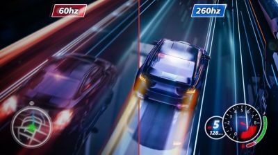 Ultrasnelle vernieuwingsfrequentie van 260Hz voor vrijwel vertragingsvrije gaming