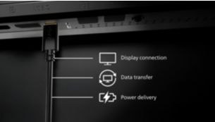 通过一根 USB-C 电缆连接您的笔记本电脑