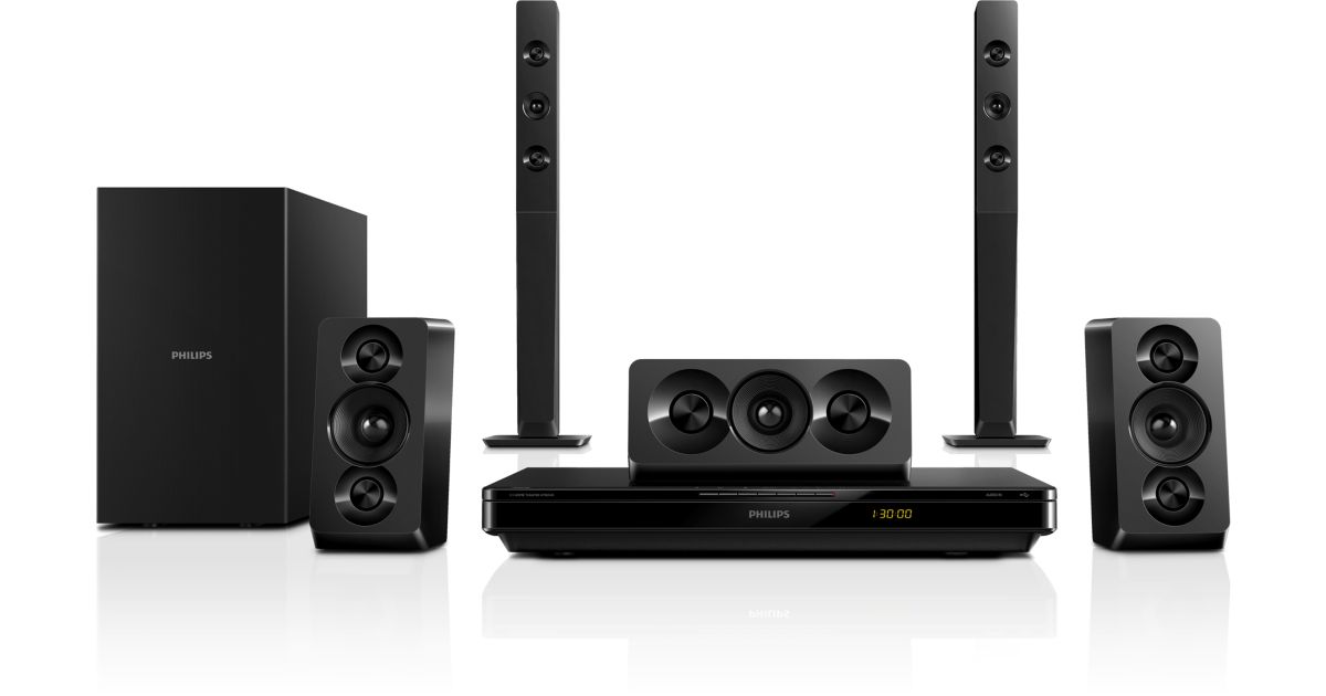 5.1, 3D Blu-ray, Home Entertainment-System HTB3540/12 | Philips