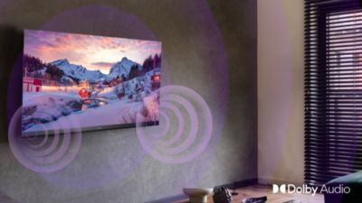 Dolby Audio para um som de TV mais rico e nítido.