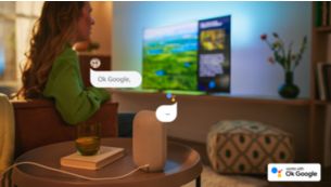 Голосовое управление. Работает с Google Ассистентом* и Alexa.