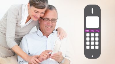 Instantly call your loved ones via speed-dial keys