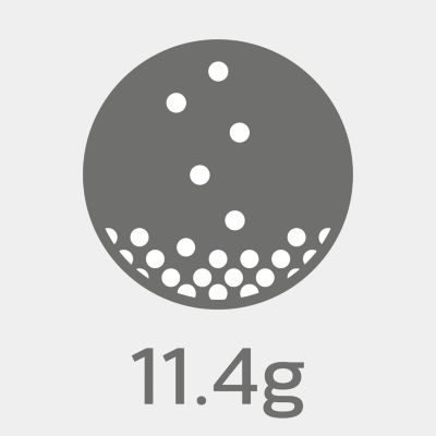 Design ultra leve de 11,4 g que proporciona o máximo conforto