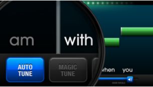 Всегда попадайте в ноты благодаря функции Auto-Tune&reg;