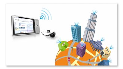 GPS und Google Maps für standortbasierte Informationen