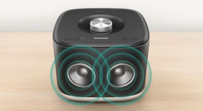 2 drivere de 2,5" cu port pentru bas, pentru sunete care umplu camera