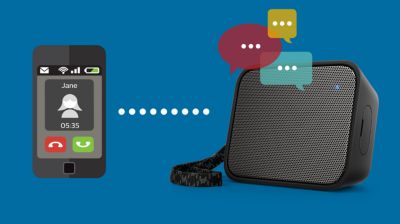 Built-in microphone for hands-free phone calls