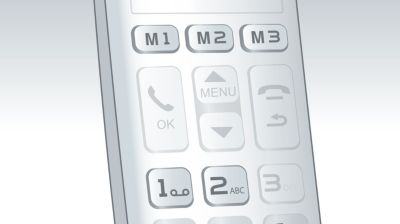 Instantly call your loved ones via speed-dial keys