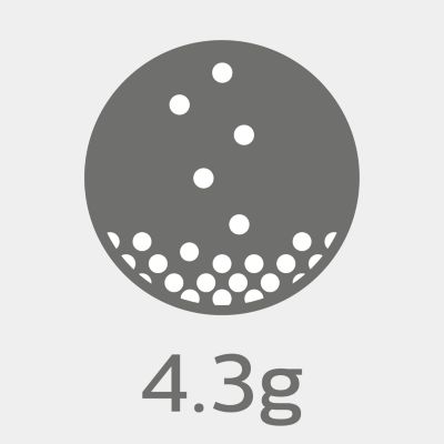 4.3 g ultra lightweight design provides ultimate comfort*