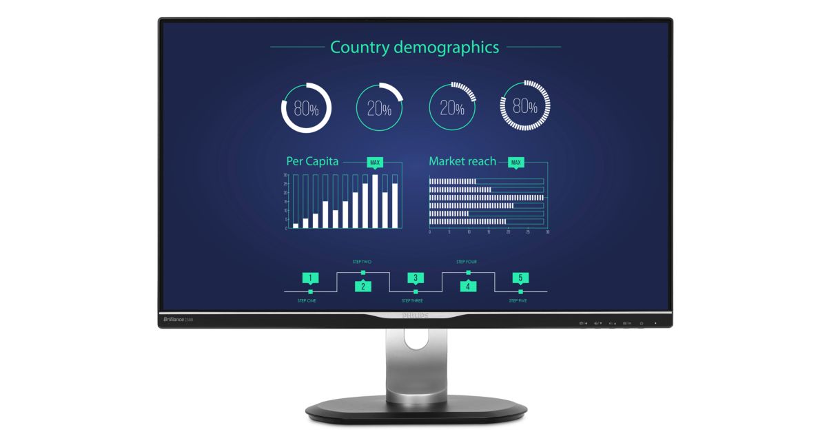 Brilliance LCD monitor with USB-C docking 258B6QUEB/00 | Philips