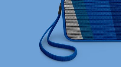 Carry it anywhere with the by-packed finely knitted strap