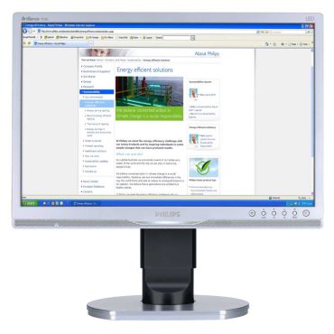 Brilliance LCD monitor with LED backlight