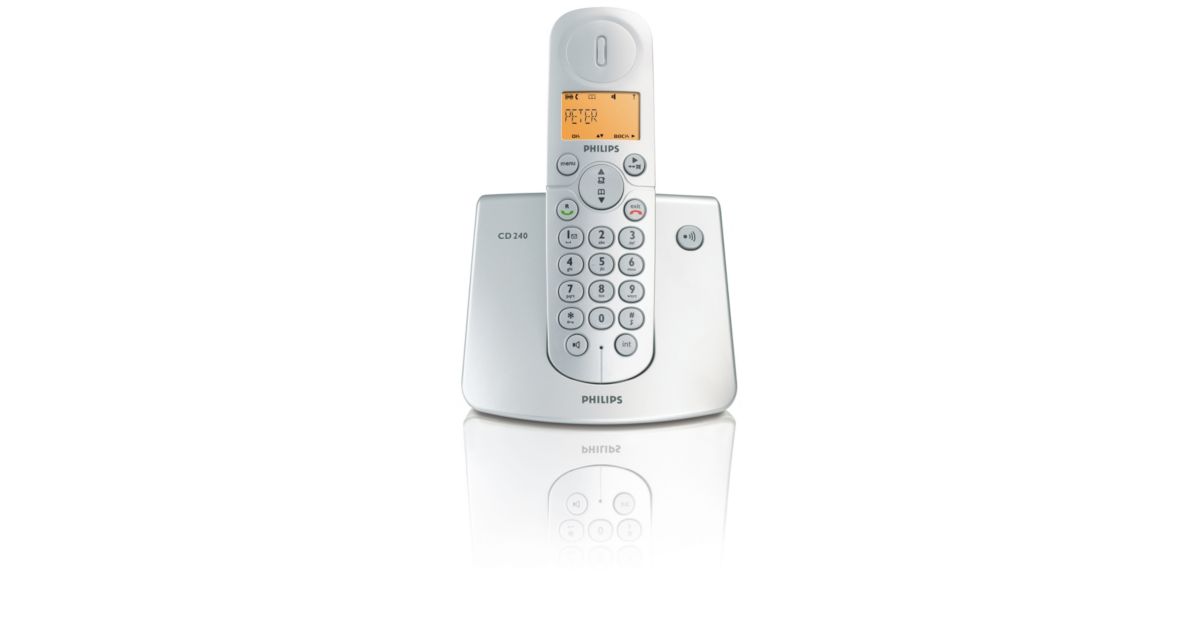 Cordless telephone CD2401S/90 | Philips