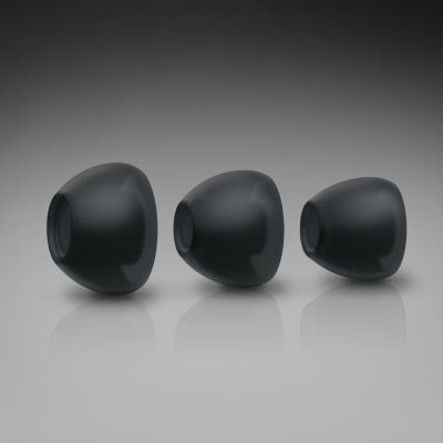 Choose from 3 pairs of ear caps for the perfect fit