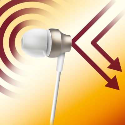 Perfect in-ear seal blocks out external noise