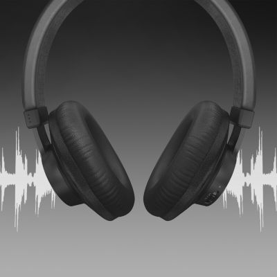 Over-ear noise isolation cushions keep your music yours