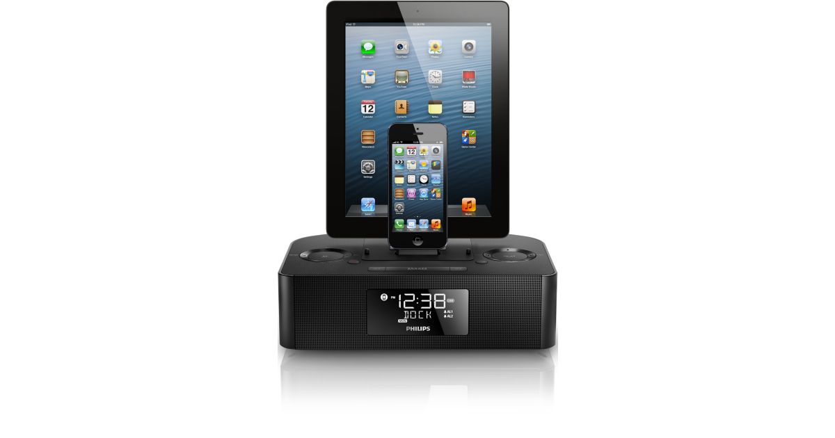 Dual dock triple charging clock radio AJ7260D/79 | Philips