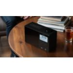 Splash-proof portable radio for home and garden