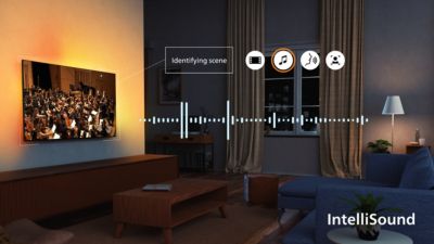 Wat je ook kijkt, perfect tv-geluid. IntelliSound-engine