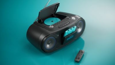 Přenosný přehrávač CD s magnetofonem a rádiem DAB+/FM