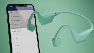 Eltern können die Lautstärke und die Wiedergabezeit über die Philips App einschränken