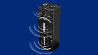 DBB bass boost for extra power. 2x 12" woofers