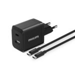 USB-A ve USB-C bağlantı noktasına sahip duvar tipi şarj cihazı