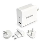 Vægoplader med 2 USB-C- og USB-A-porte