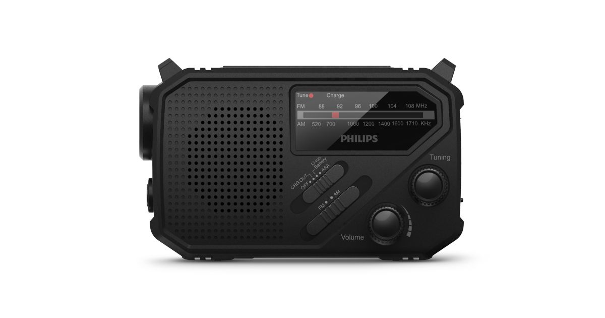 Philips TAR1609/00 draagbare radio met zaklamp