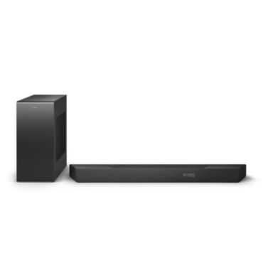 Soundbar 3.1.2, jossa on langaton bassokaiutin