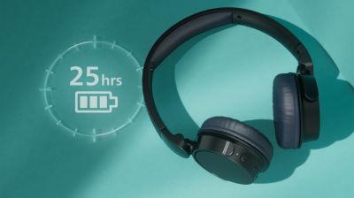 Jusqu'à 25 heures d'autonomie. Charge USB-C.