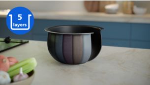 Premium 5-layer iron thick pot enhance heat distribution