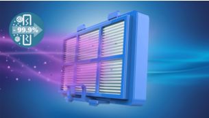 Huipputehokas HEPA-suodatin ker&auml;&auml; yli 99,99&nbsp;%* hiukkasista