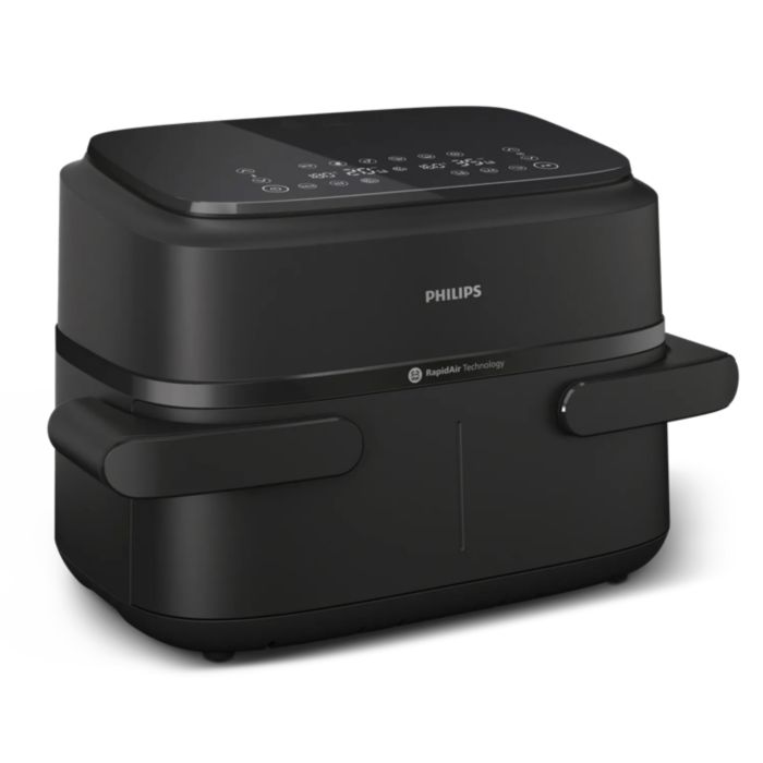 Our most compact dual basket airfryer