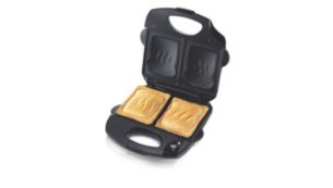 Fits all kinds of sandwiches thanks to the large plates