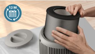 Long lasting filter for up to 1 year