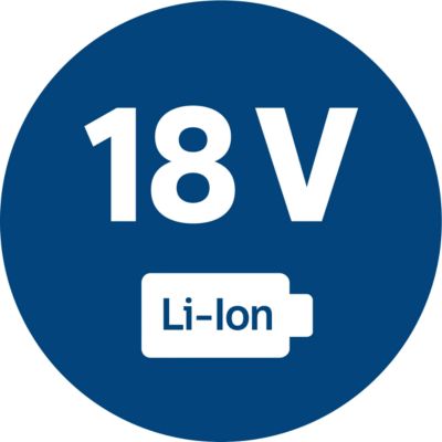 Powerful 18 V Lithium batteries for long runtime
