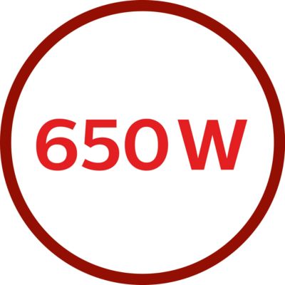 Motor de 650 W para un procesado potente
