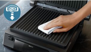 Plaques antiadhésives amovibles pour des grillades faciles
