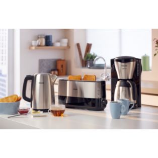 Cafetière filtre, verseuse isotherme, métal