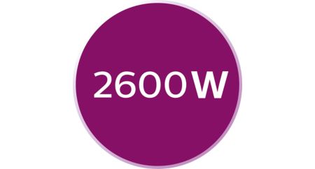2600 W ile hızlı ısınma ve güçlü performans