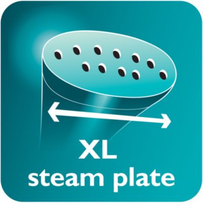 Base de vapor extragrande para resultados rápidos