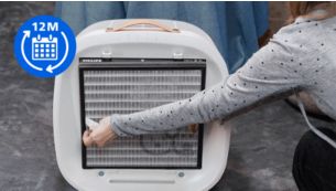 Long life filters up to 1 year