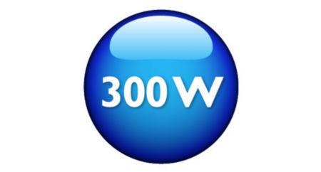 Powerful 300 W motor