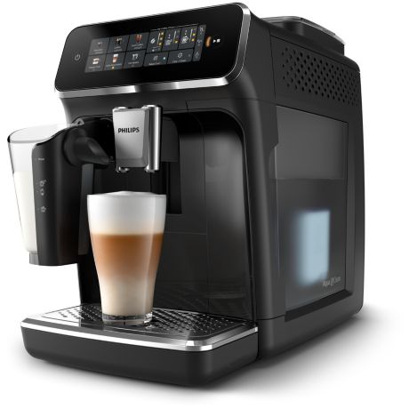 EP3341/50 Série 3300 Noir brillant Machine espresso broyeur, 6 boissons, carafe LatteGo