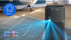 Erkennt und passt sich intelligent an die Luftqualität in Innenräumen an
