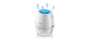Evenly distributes humidified air throughout the room