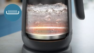 Ploščati grelni element za hitro gretje vode in preprosto čiščenje